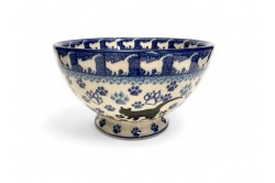 Bunzlau Kom op voet 1771X Black Cat Kom op voet